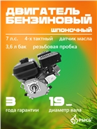 РЫСЬ (LYNX) 19мм Двигатели шпоночные 19 мм шпоночный