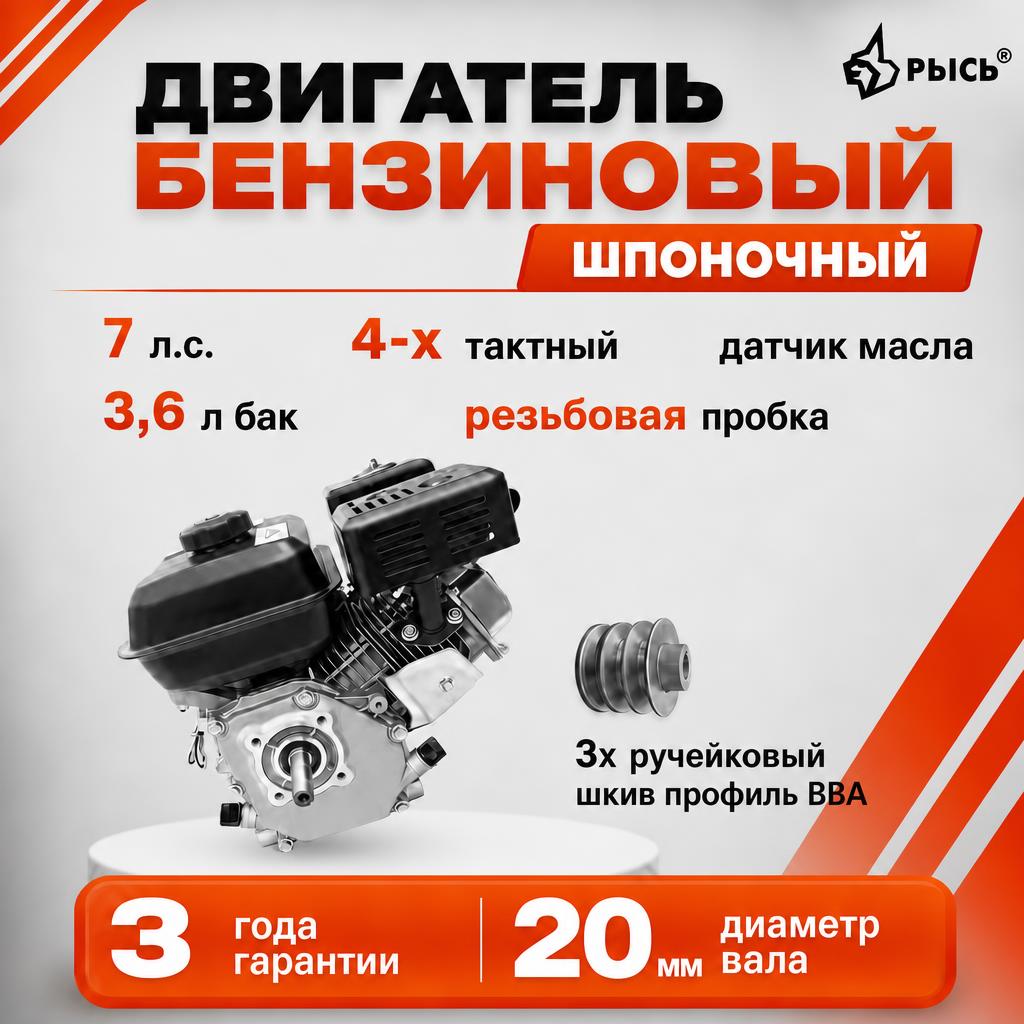 Бензиновый двигатель РЫСЬ 20 мм (LYNX), 20 мм